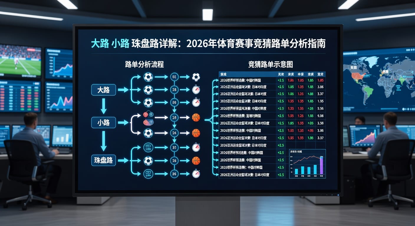 大路 小路 珠盘路 体育实时赔率分析